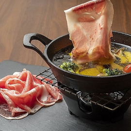 アヒージョしゃぶしゃぶ