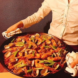 特大贅沢海鮮パエリアコース 6品 ＋飲み放題 5,500円 8名様～ 